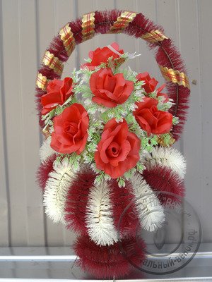 Ритуальная корзина Аннушка Цветная - Фото 3 | Компания «Венок»