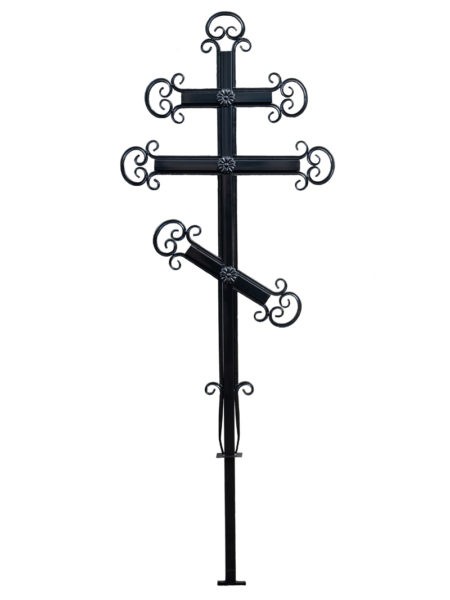 Крест кованый металлический КМ-1 - Фото 2 | Компания «Венок»