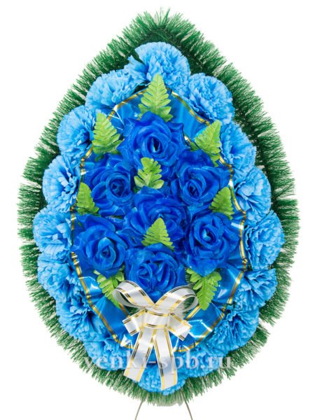 Ритуальный венок Ладога с розами - Фото 3 | Компания «Венок»