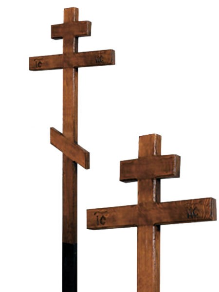 Крест дубовый православный 51 (мореный) - Фото 2 | Компания «Венок»