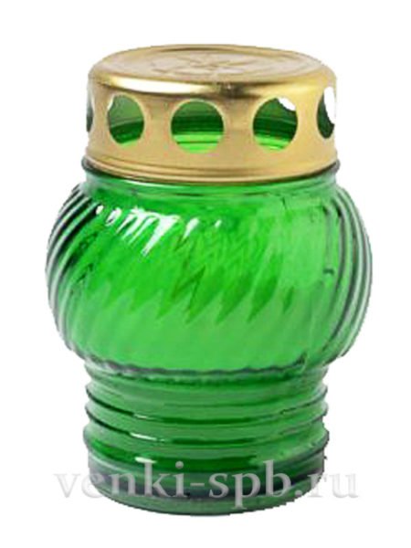 Лампада неугасимая — малая (зеленый) - Фото 1 | Компания «Венок»