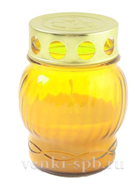 Лампада неугасимая — малая (лимон) - Фото 1 | Компания «Венок»