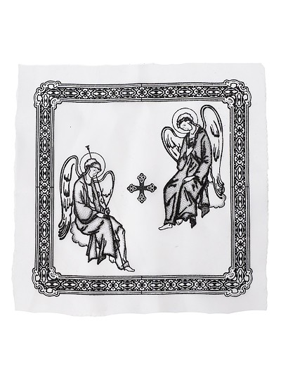 Платок в руку усопшего с православной символикой - Фото 1 | Компания «Венок»