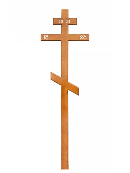 Крест деревянный православный КДС-01 (стандарт) - Фото 2 | Компания «Венок»