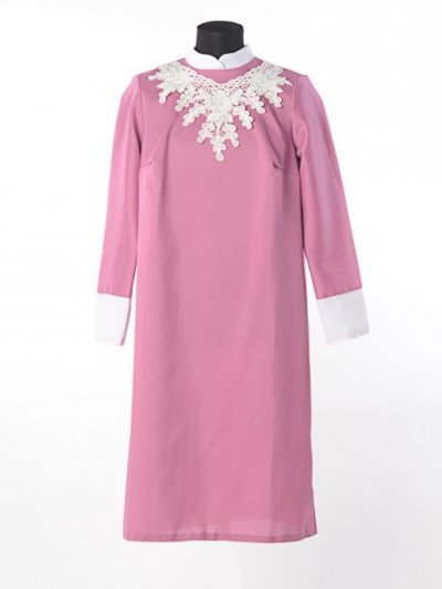 Платье для погребения «Милорада» — брусничное - Фото 2 | Компания «Венок»