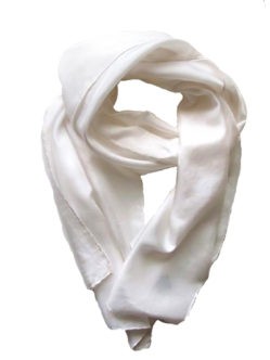 Белый шелковый шарф на голову умершей женщине купить в спб