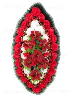 Траурный венок на похороны "Вальс с лилиями"