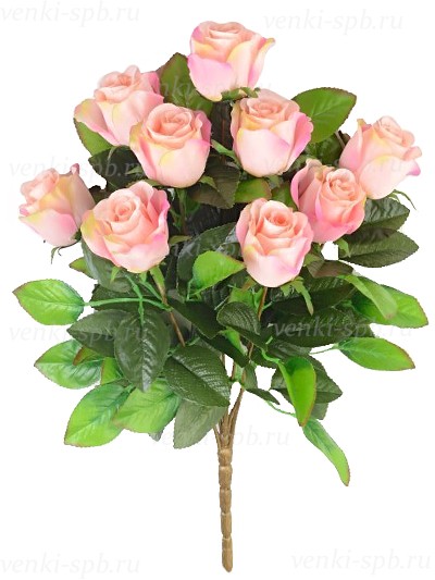 Букет бутонов роз ТРЕНТ- персиковый - Фото 2 | Компания «Венок»