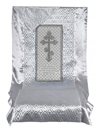 Комплект с крестом и молитвой — серебро - Фото 1 | Компания «Венок»