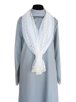 Платье женское люкс из плательной ткани с шарфом