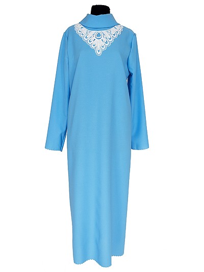 Платье габардиновое КЛАССИКА — голубое - Фото 1 | Компания «Венок»