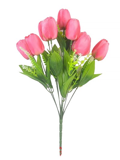Букет тюльпанов Хундон — малиновый - Фото 1 | Компания «Венок»