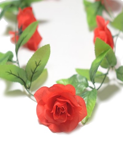 Гирлянда лиана с розами 9 голов — красная - Фото 2 | Компания «Венок»
