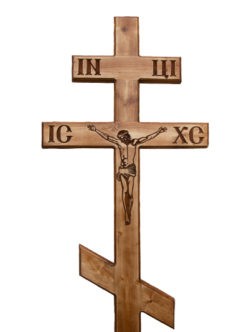 Крест из сосны на могилу на кладбище купить в спб