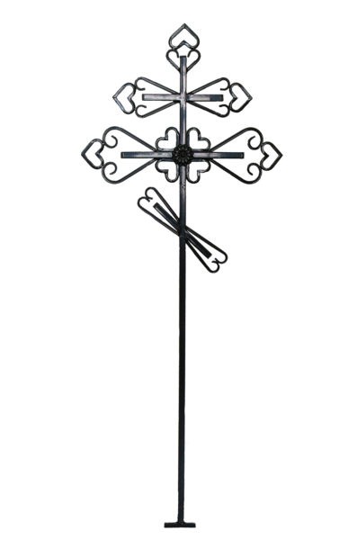 Крест кованый металлический М4 (мини) - Фото 2 | Компания «Венок»