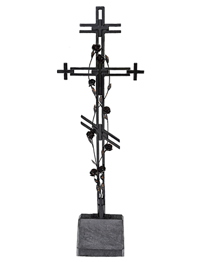 Крест кованый КМ-7 (с гранитным основанием) - Фото 4 | Компания «Венок»