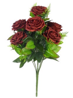 Букет бордовых роз Даяна купить в Санкт-Петербурге