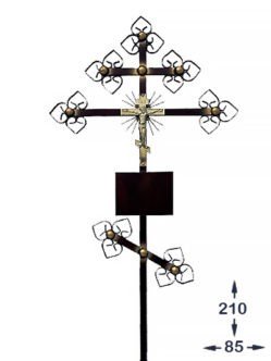 Купить металлический крест с площадкой в спб М-5 бронза
