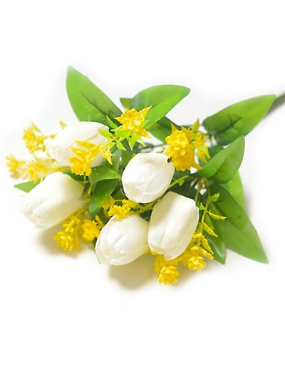ЗЛАТА Букет тюльпанов 6 голов — белый - Фото 2 | Компания «Венок»
