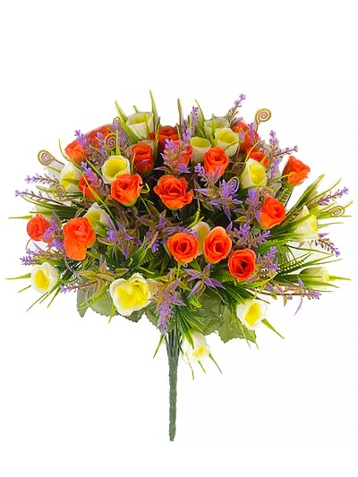 Букет бутонов роз Биднел 36 соцветий — оранжевый - Фото 1 | Компания «Венок»