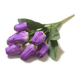 Букет тюльпанов Лутон на похороны - сиреневый