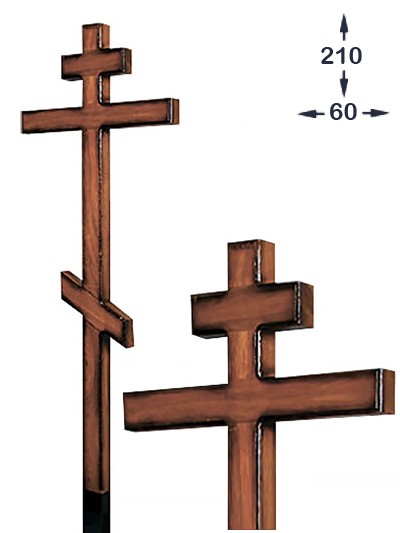 Крест дубовый православный КД-61 - Фото 1 | Компания «Венок»