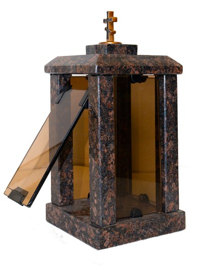 Гранитная лампада квадратная Аврора - Фото 1 | Компания «Венок»
